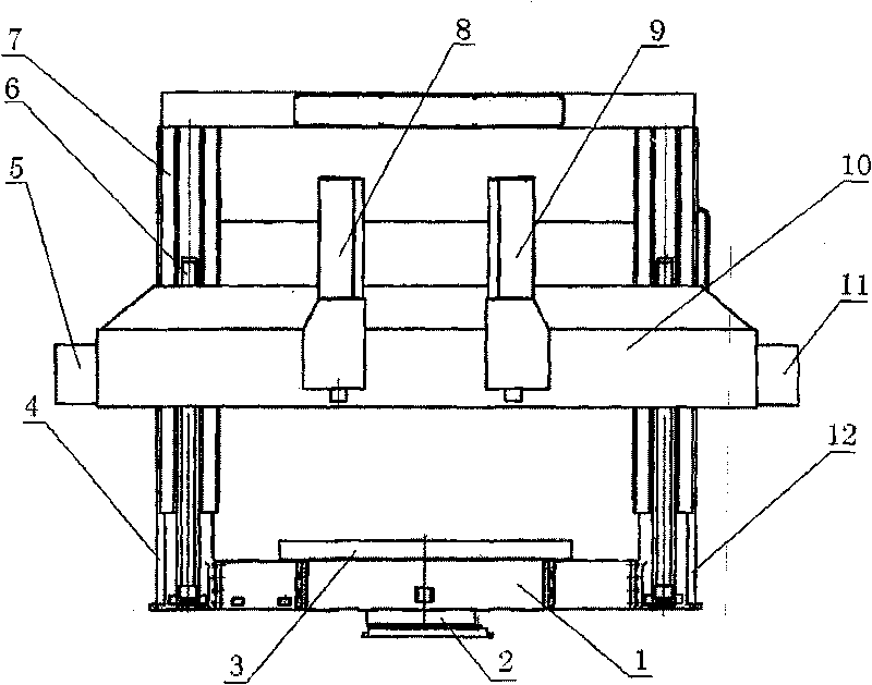 Double column vertical lathe