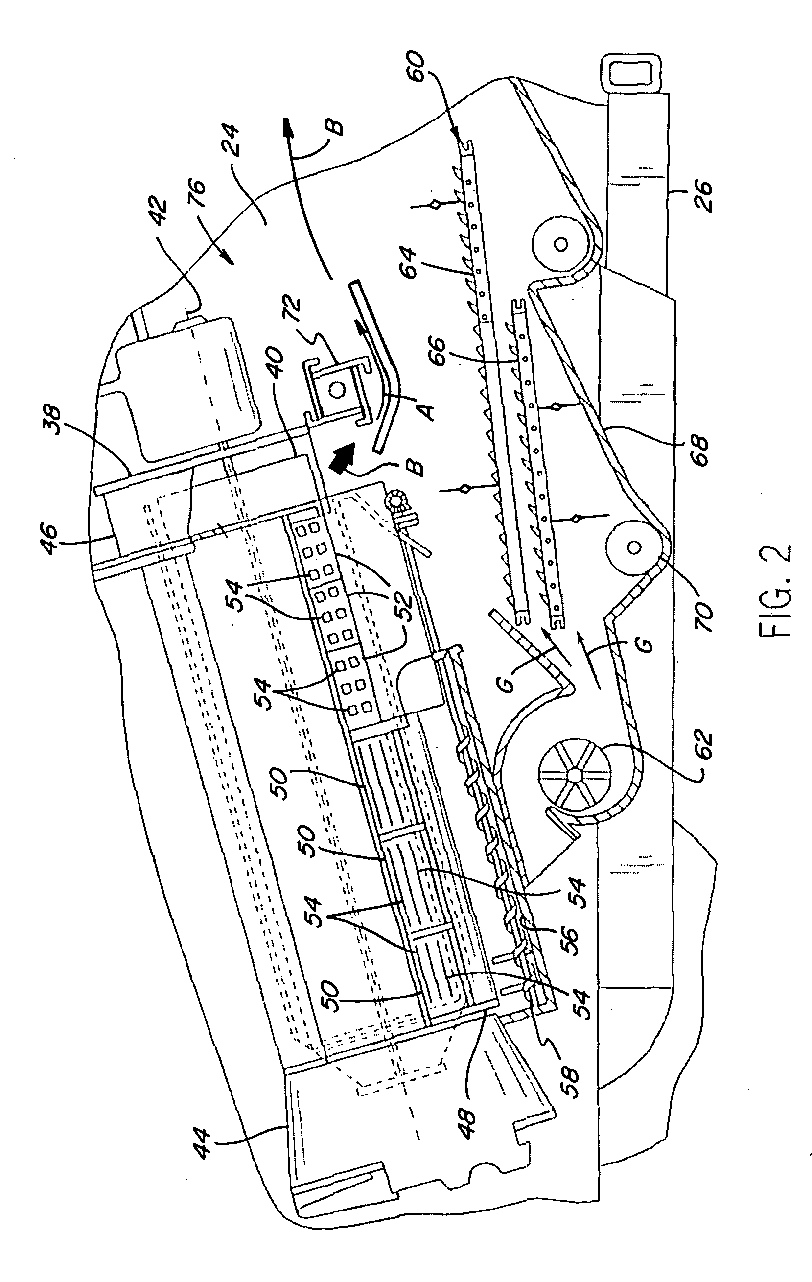 System and method for positively discharging crop residue from a combine