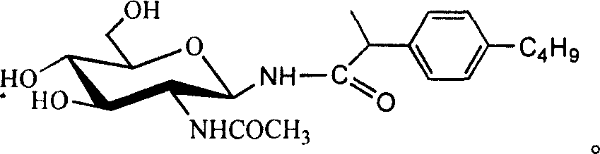 Ibuprofen sugar conjugated product and its preparation method and application