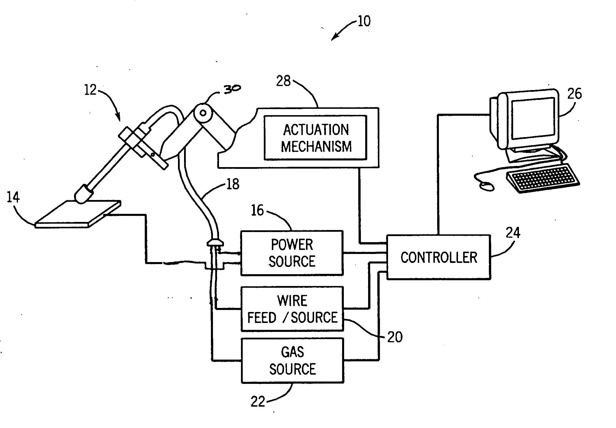 Welding torch with enhanced cooling