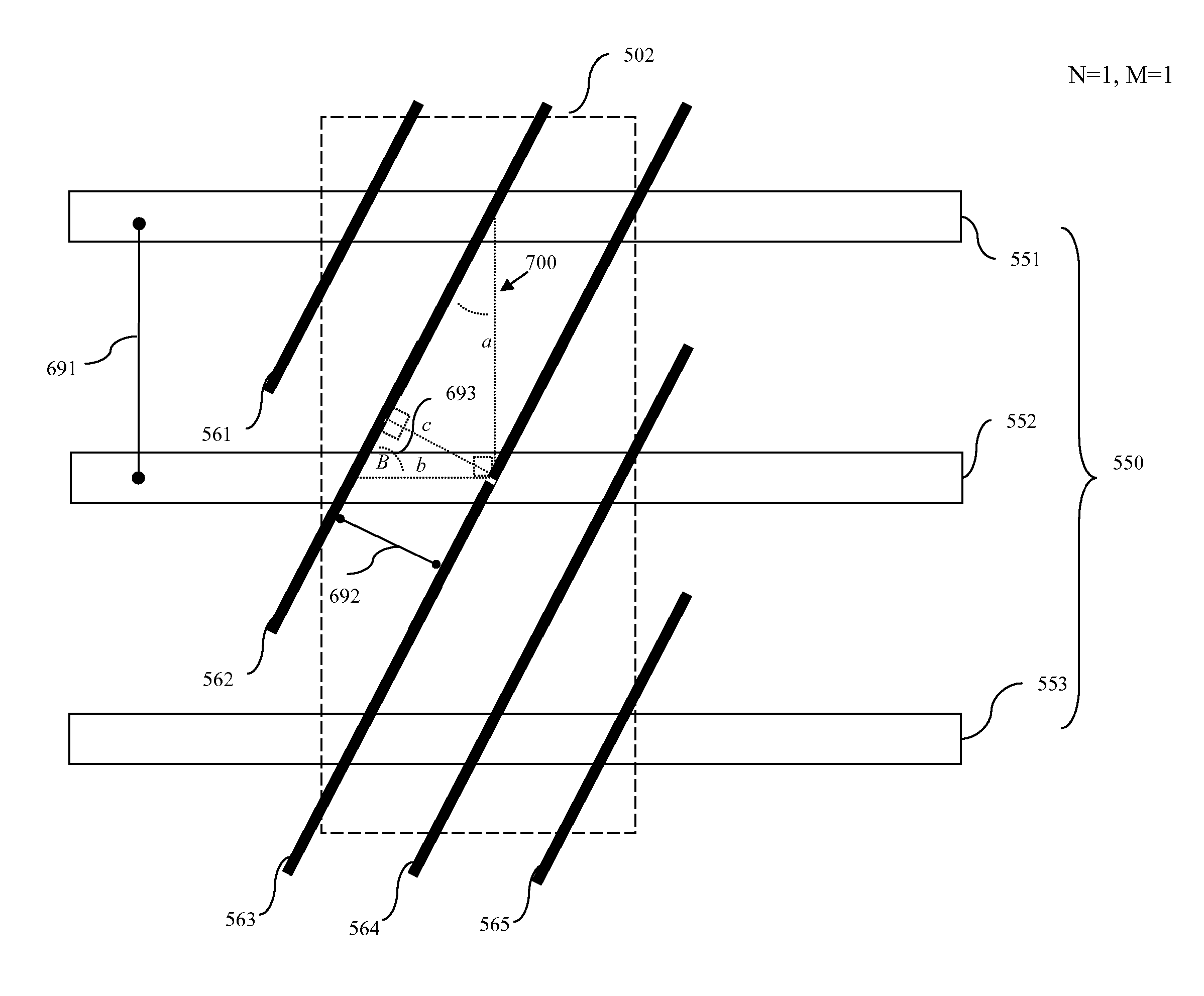 Dense chevron non-planar field effect transistors and method