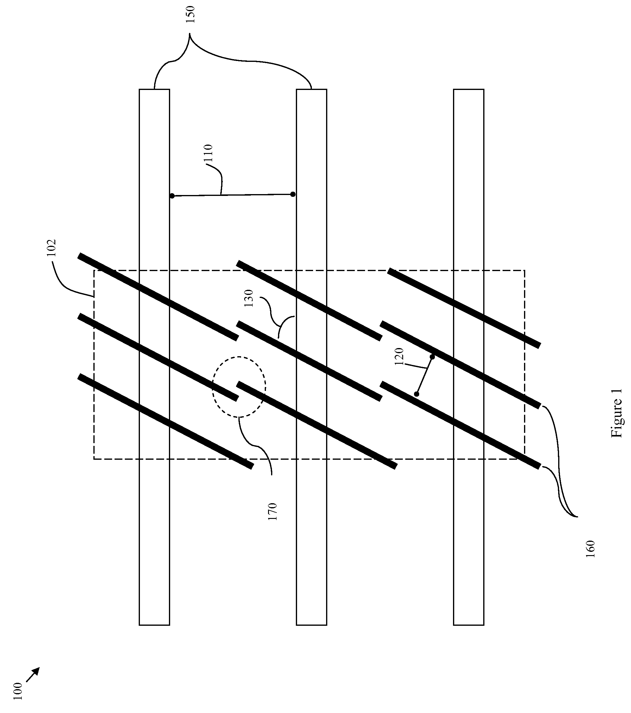 Dense chevron non-planar field effect transistors and method