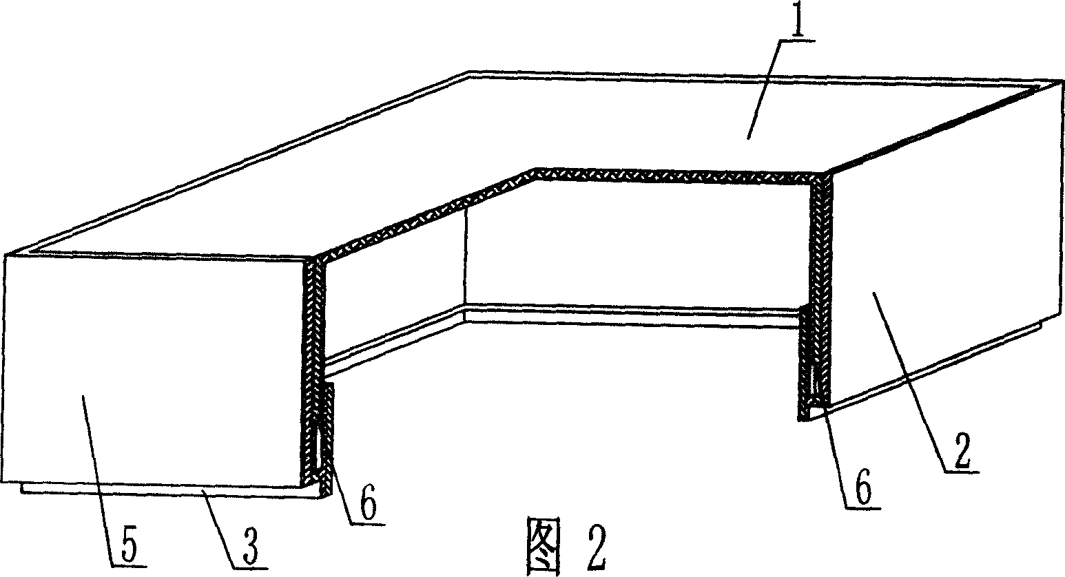 Opening box for concrete structure