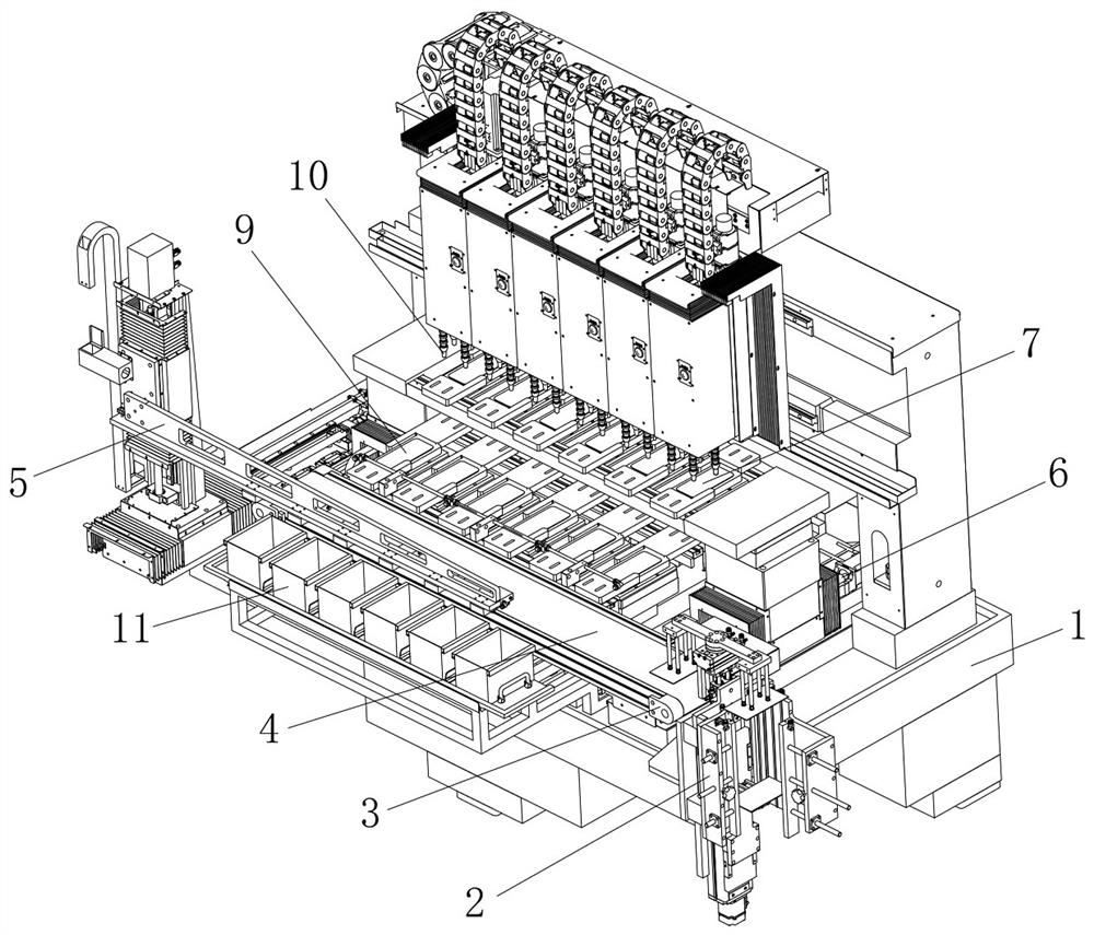 Full-automatic mobile phone curved screen engraving and milling machine and engraving and milling process thereof