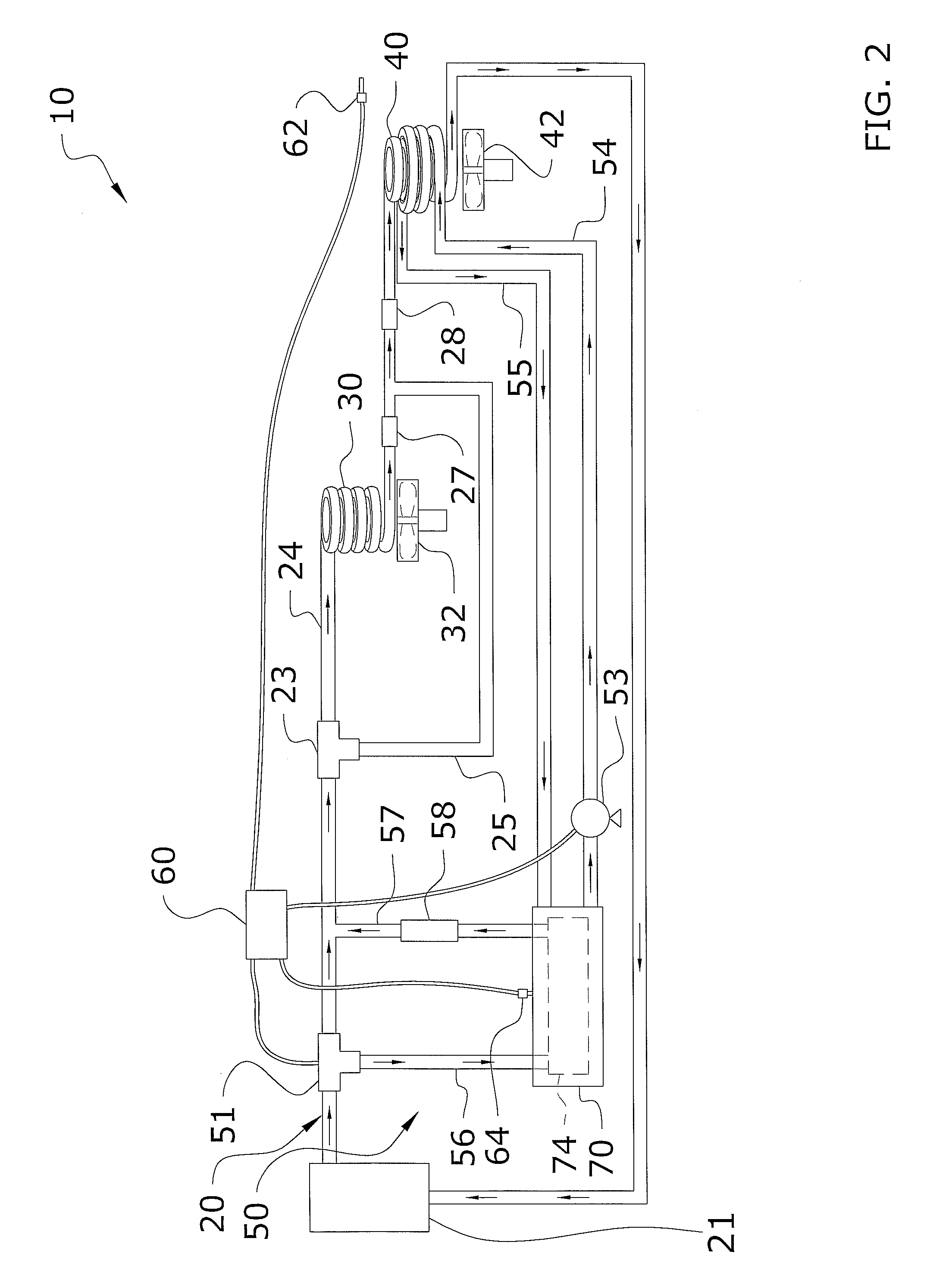 Heat pump defrost system