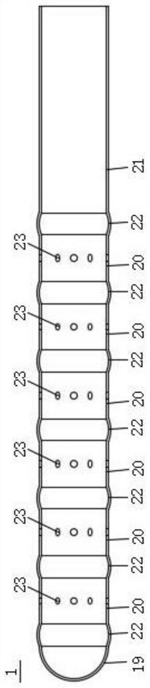 Gynecological nursing dosing device convenient to use