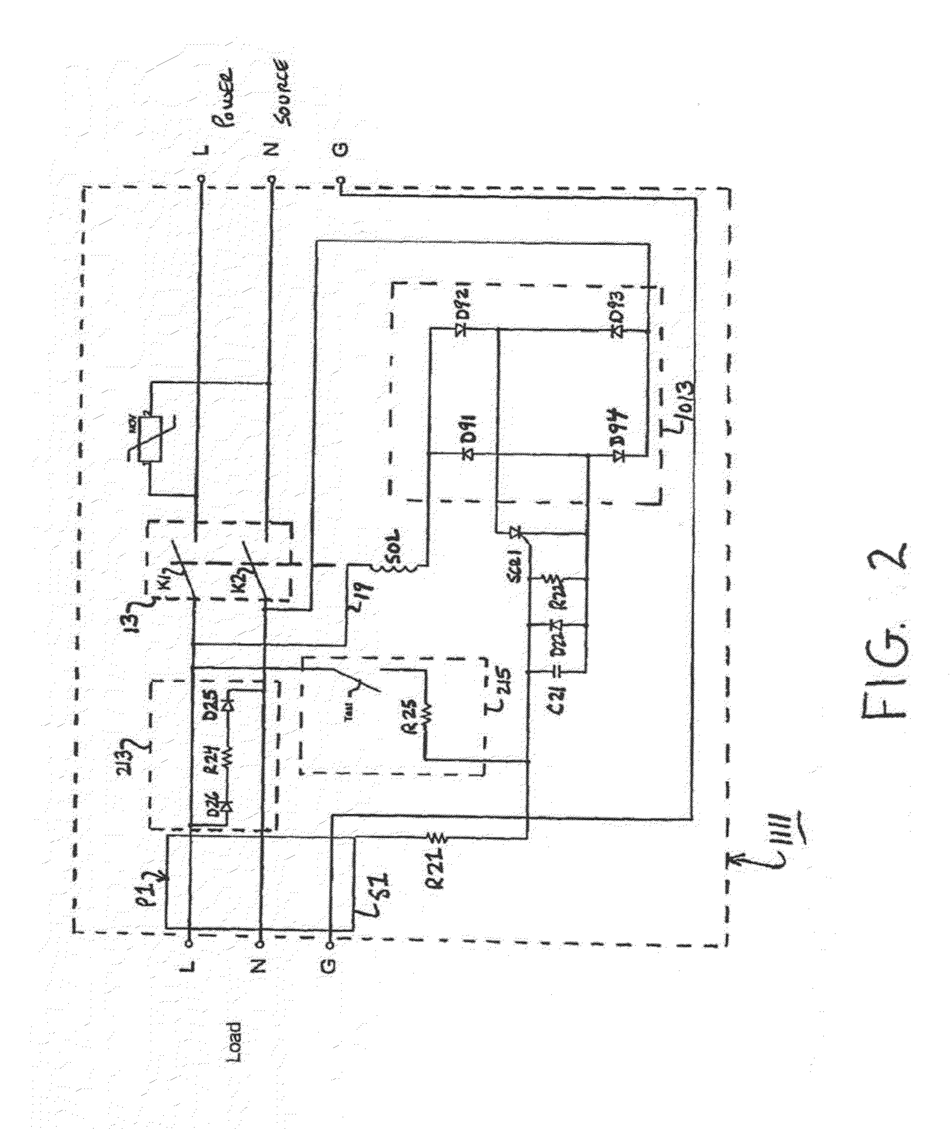 Leakage current detection and interruption (LCDI) device with ignition containment features