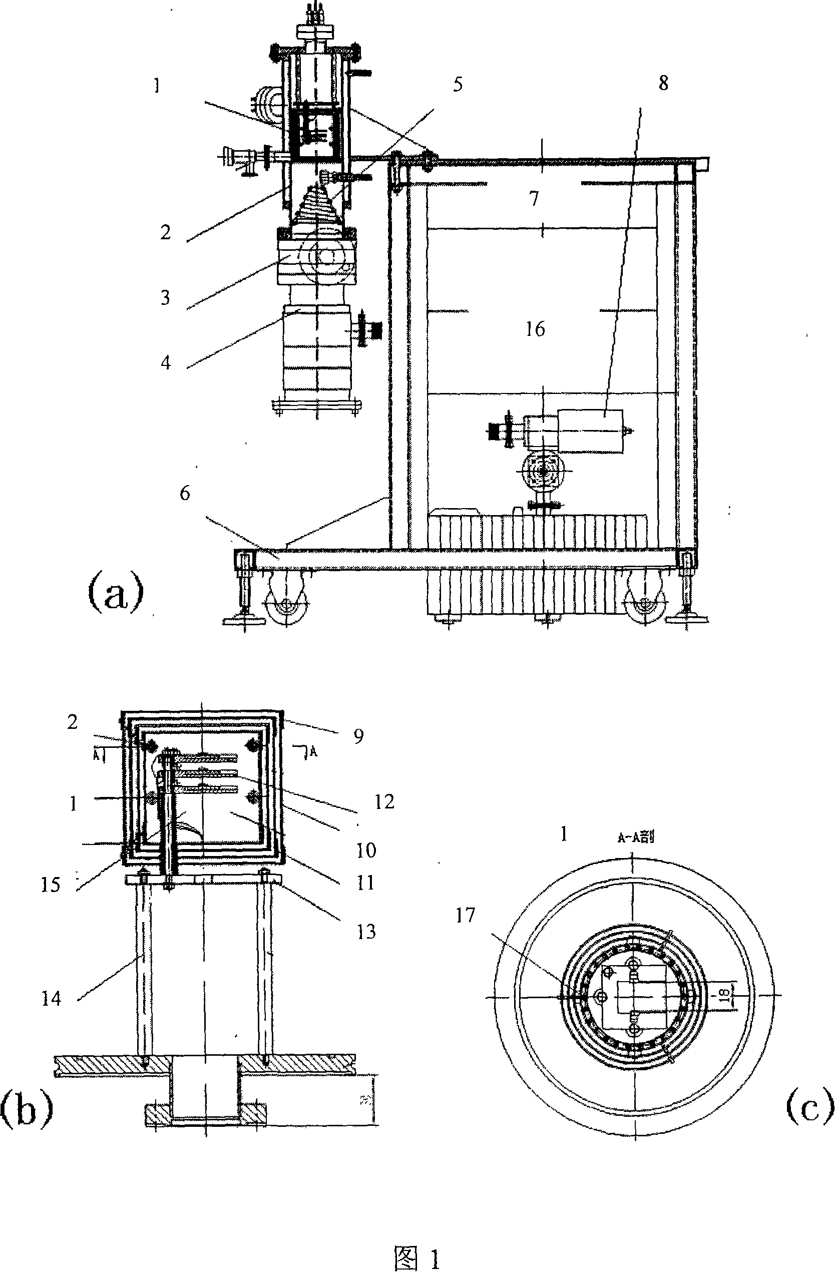 Multi-field coupling experimental method and device based on analog IC service condition