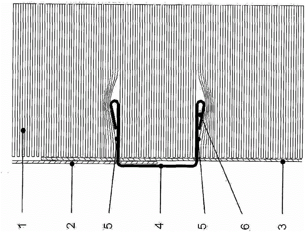 Method for fastening wrapping sheets in pulp-bale packaging, and fastening element