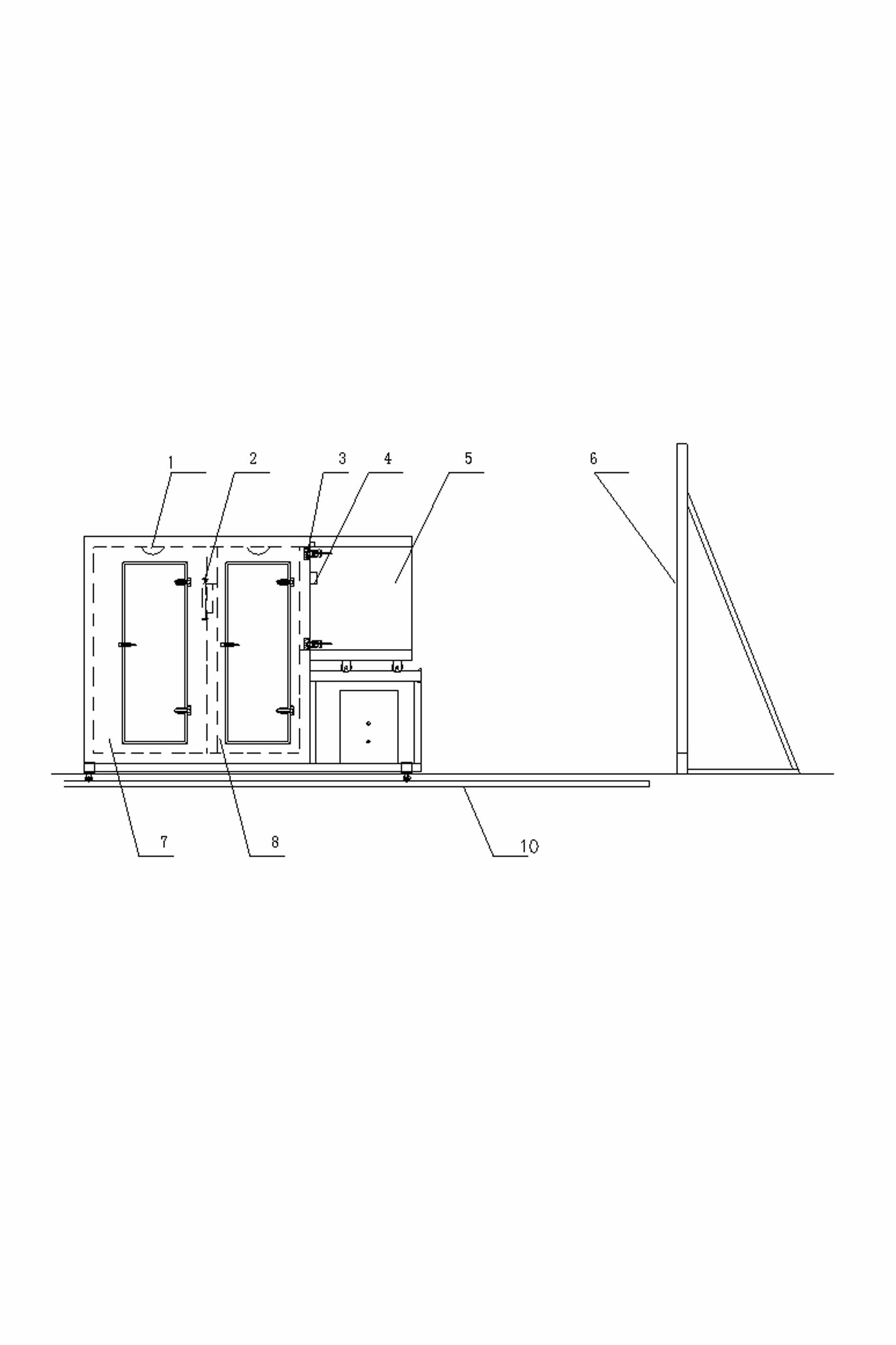 Sun-shading product testing device