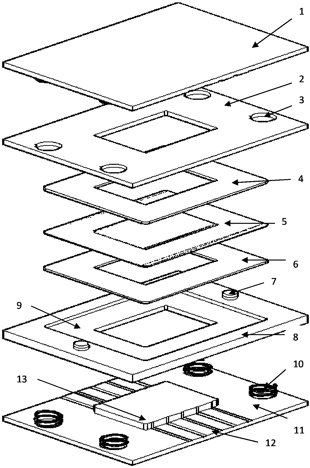 Membrane electrode pressing mould and its operation method