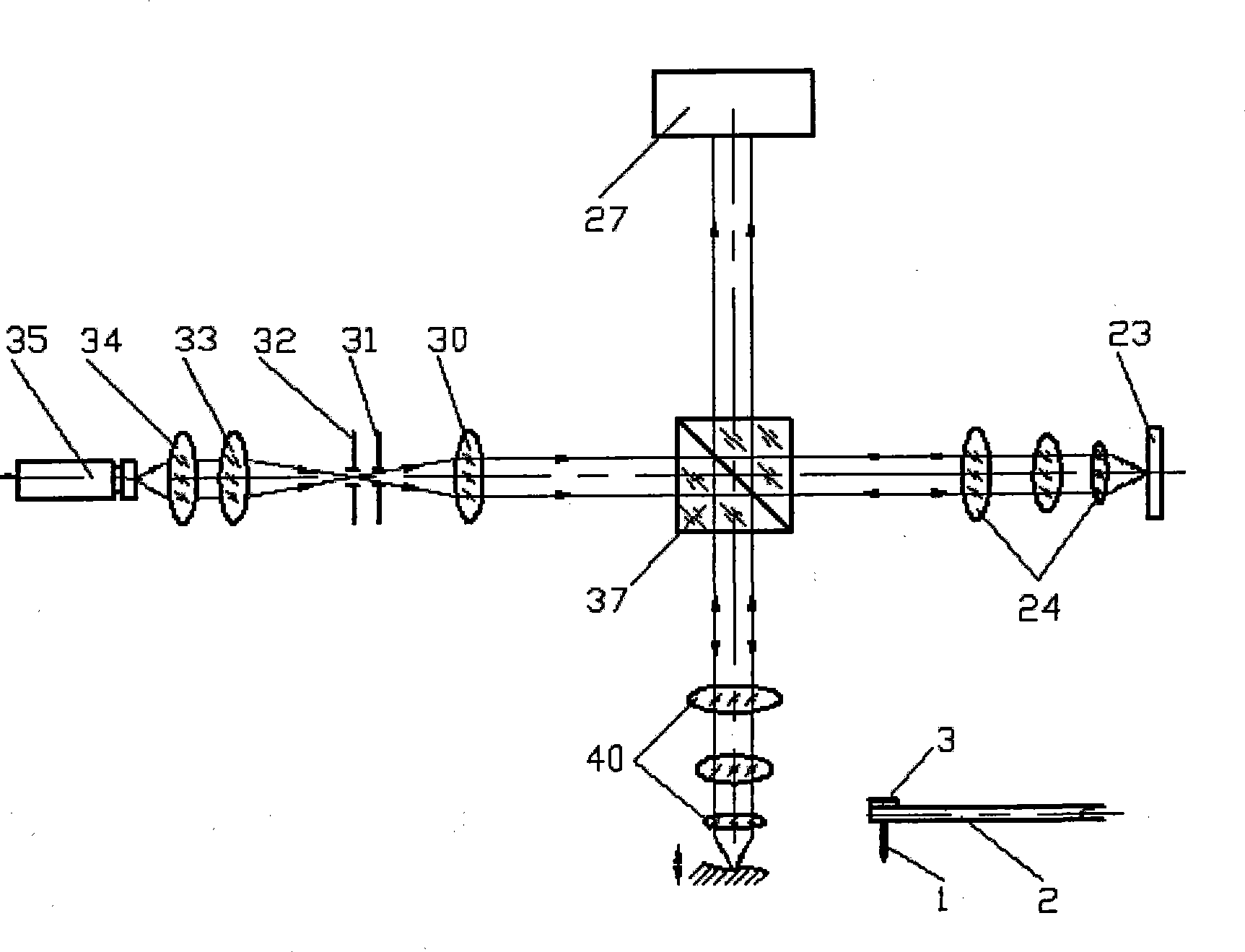 Multifunction measuring set based on laser micro-interference