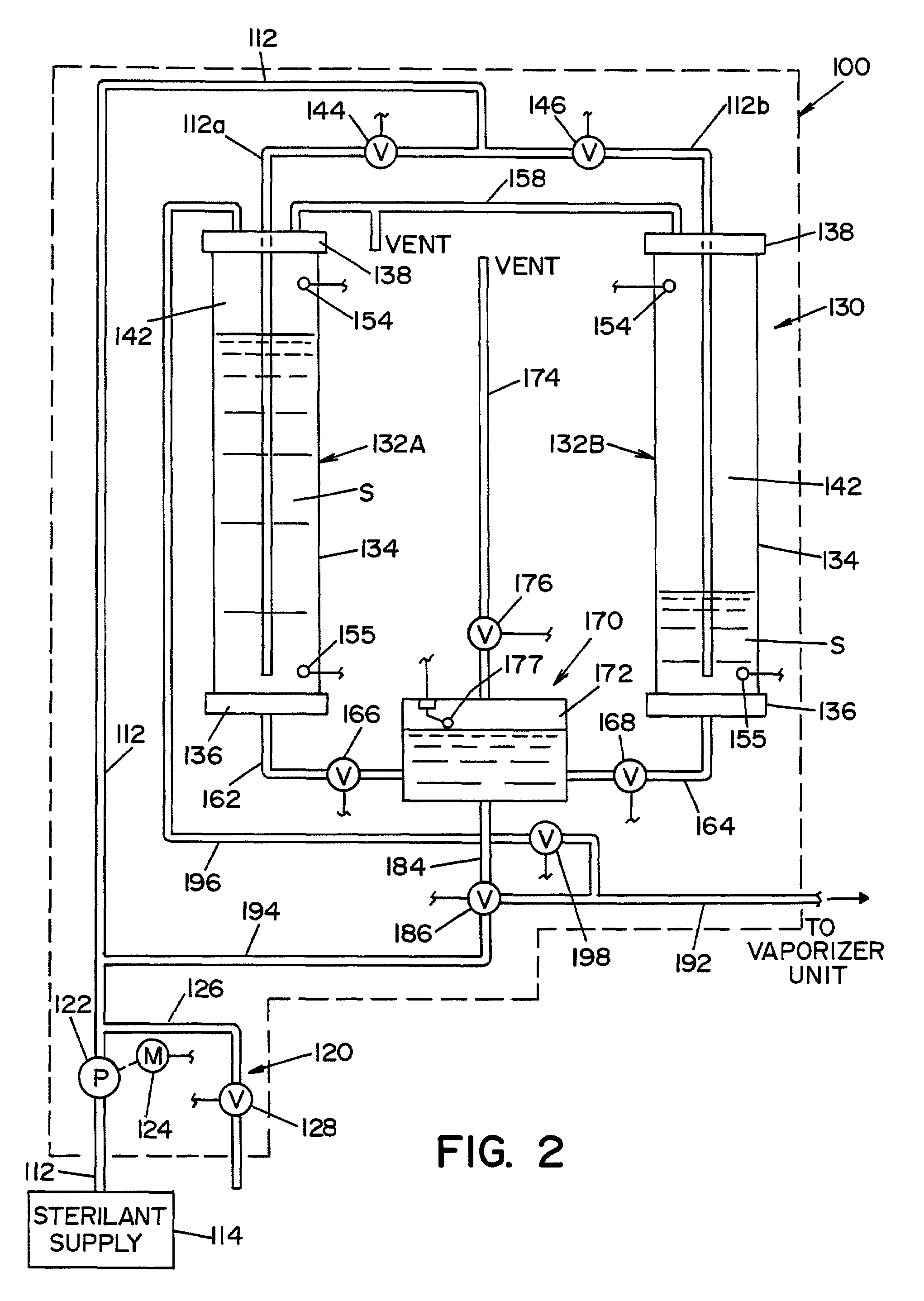 Hydrogen peroxide vaporizer