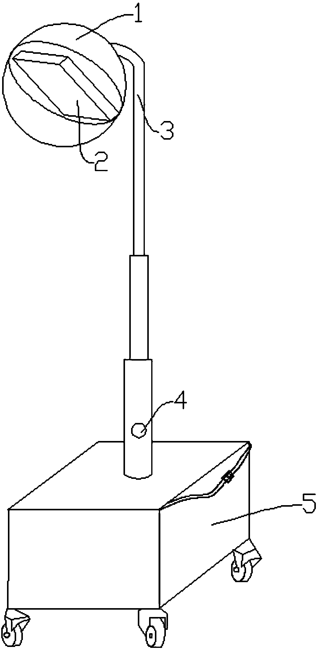 High-power lighting device for building construction site