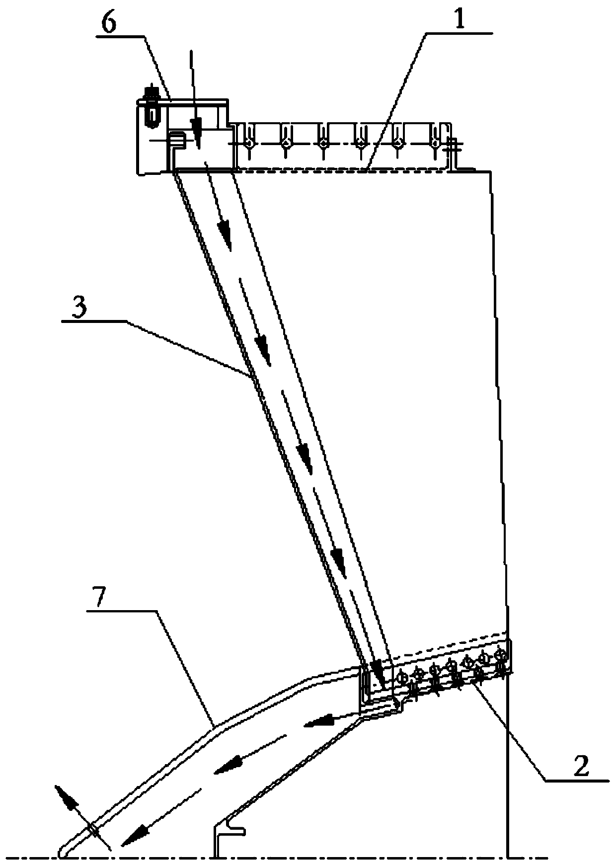 Engine air intake frame