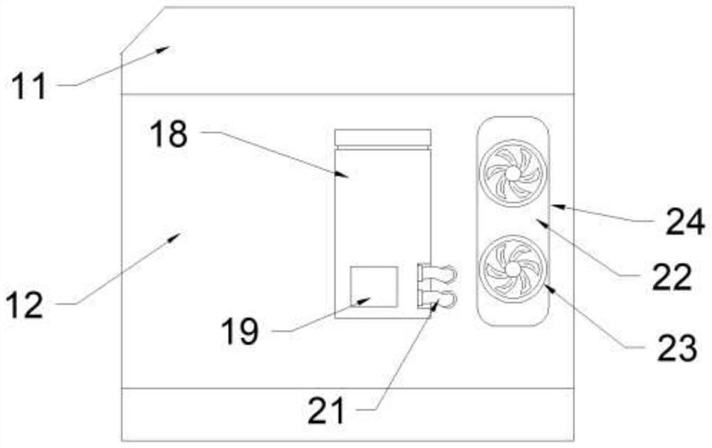 Computer heat dissipation cooling system