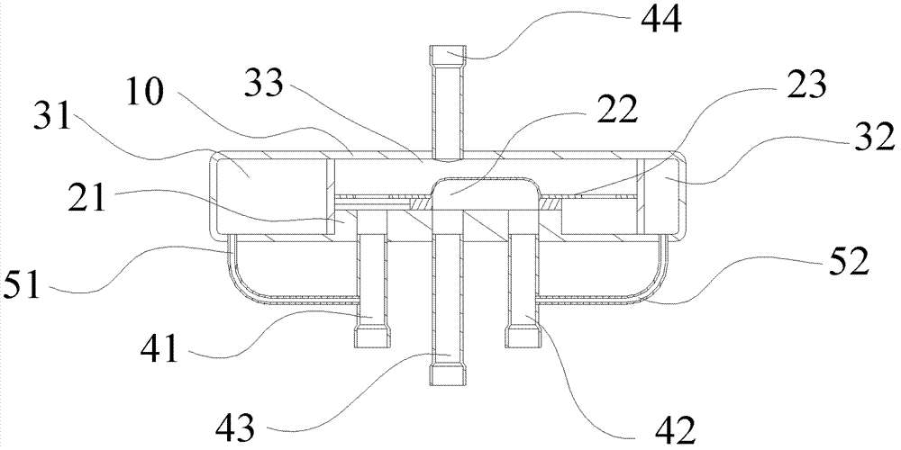 Four-way reversing valve and air conditioner