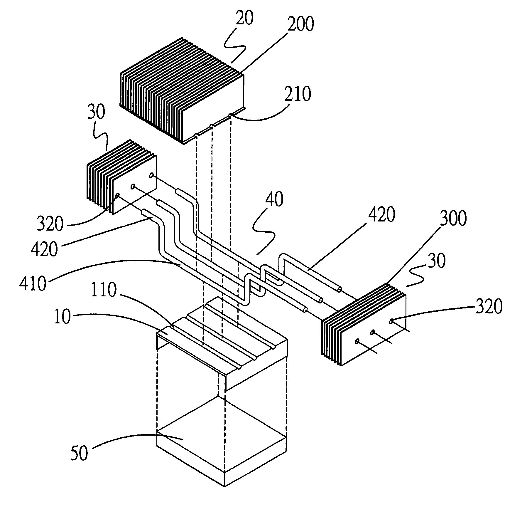 Thermal module for light-emitting diode