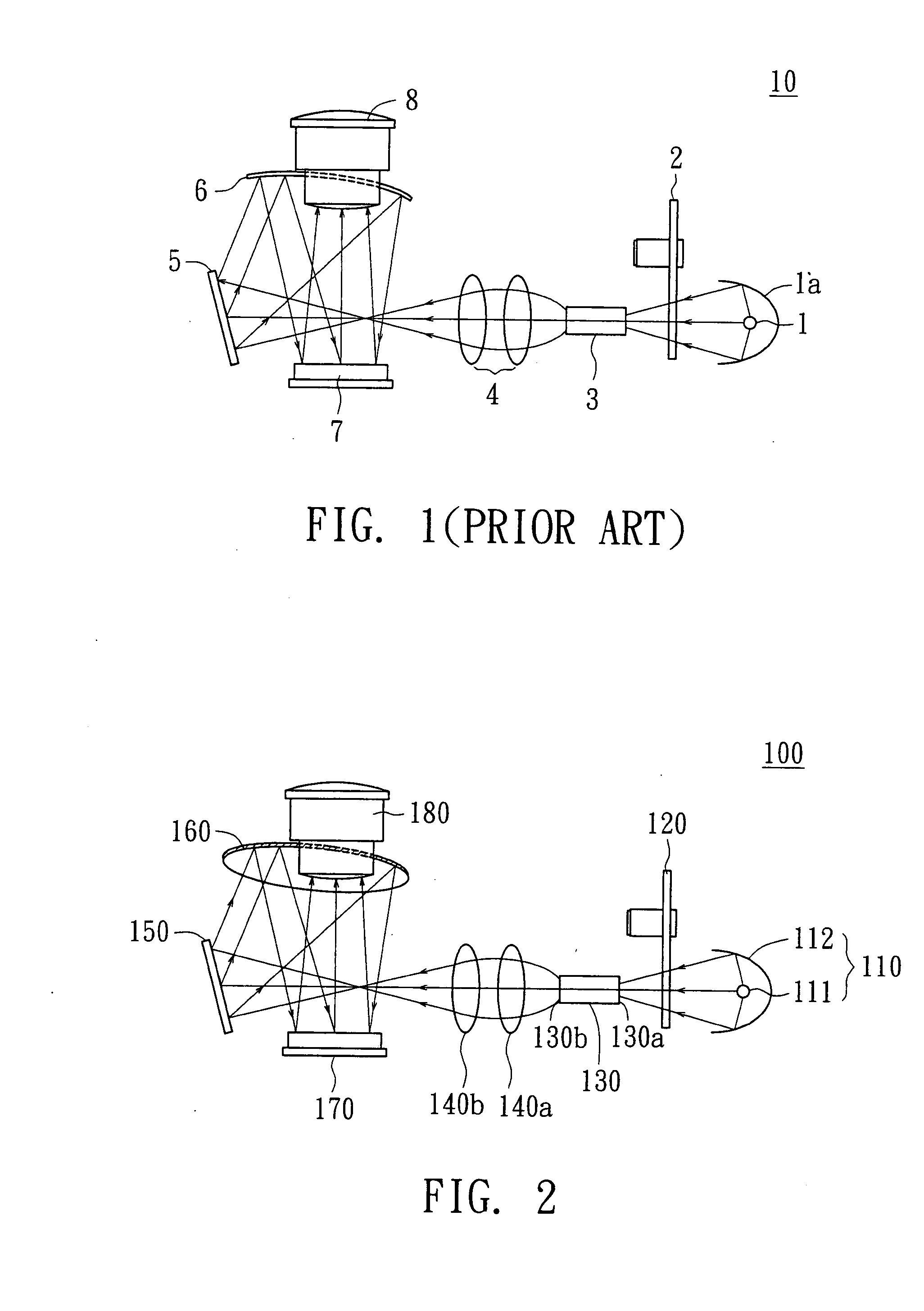 Projecting device