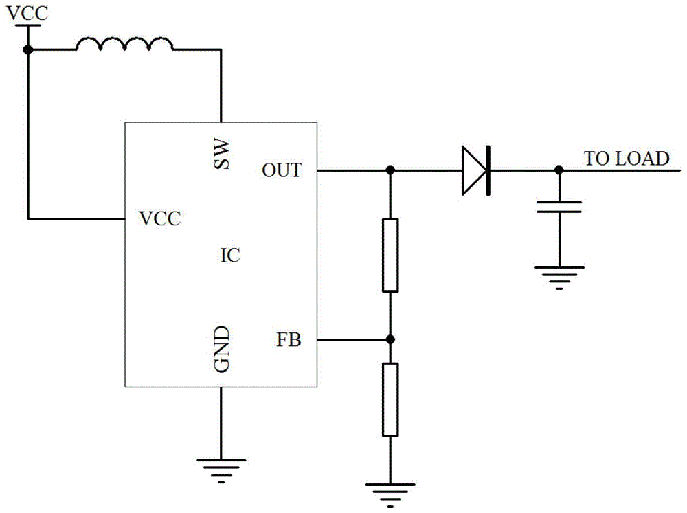 Step-up switching regulator circuit and lamps