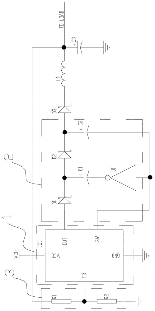 Step-up switching regulator circuit and lamps