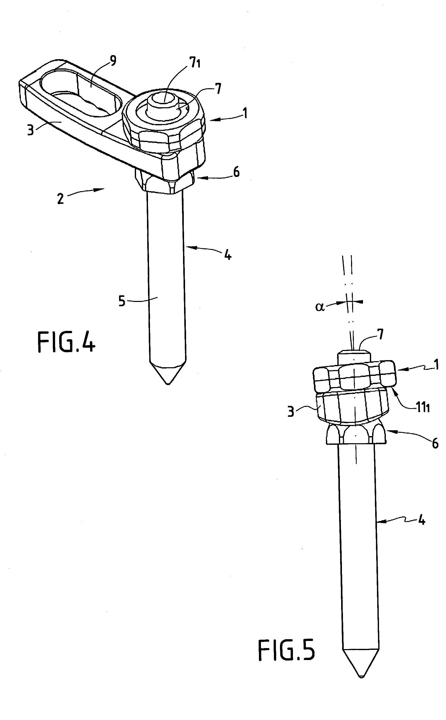 Clamping nut for an osteosynthesis device