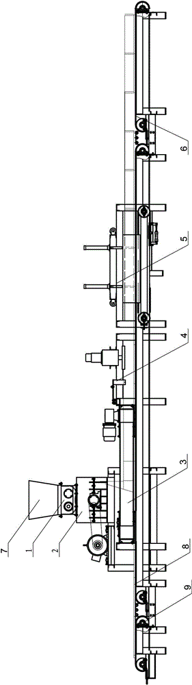 Casting forming method and forming system for refractory green brick