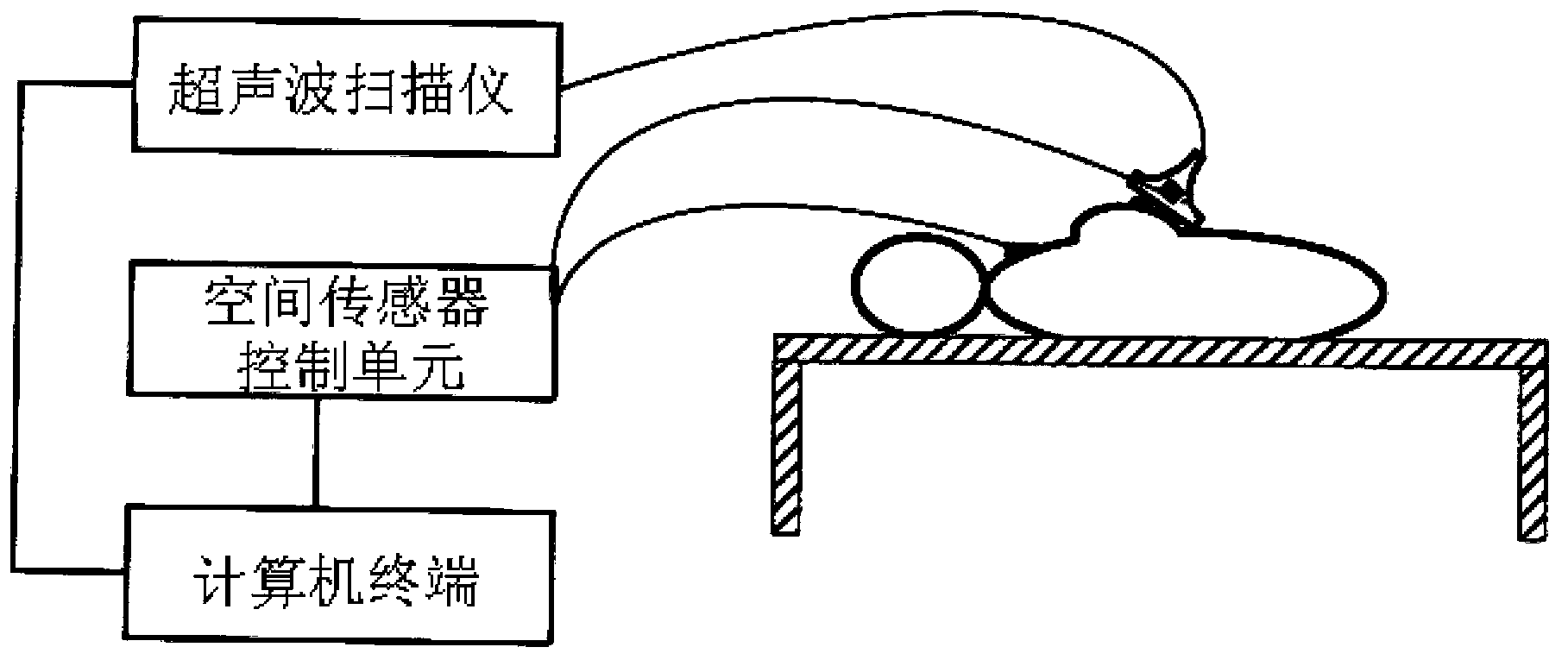 Ultrasonic image automatic annotating method and system based on three-dimensional virtual image