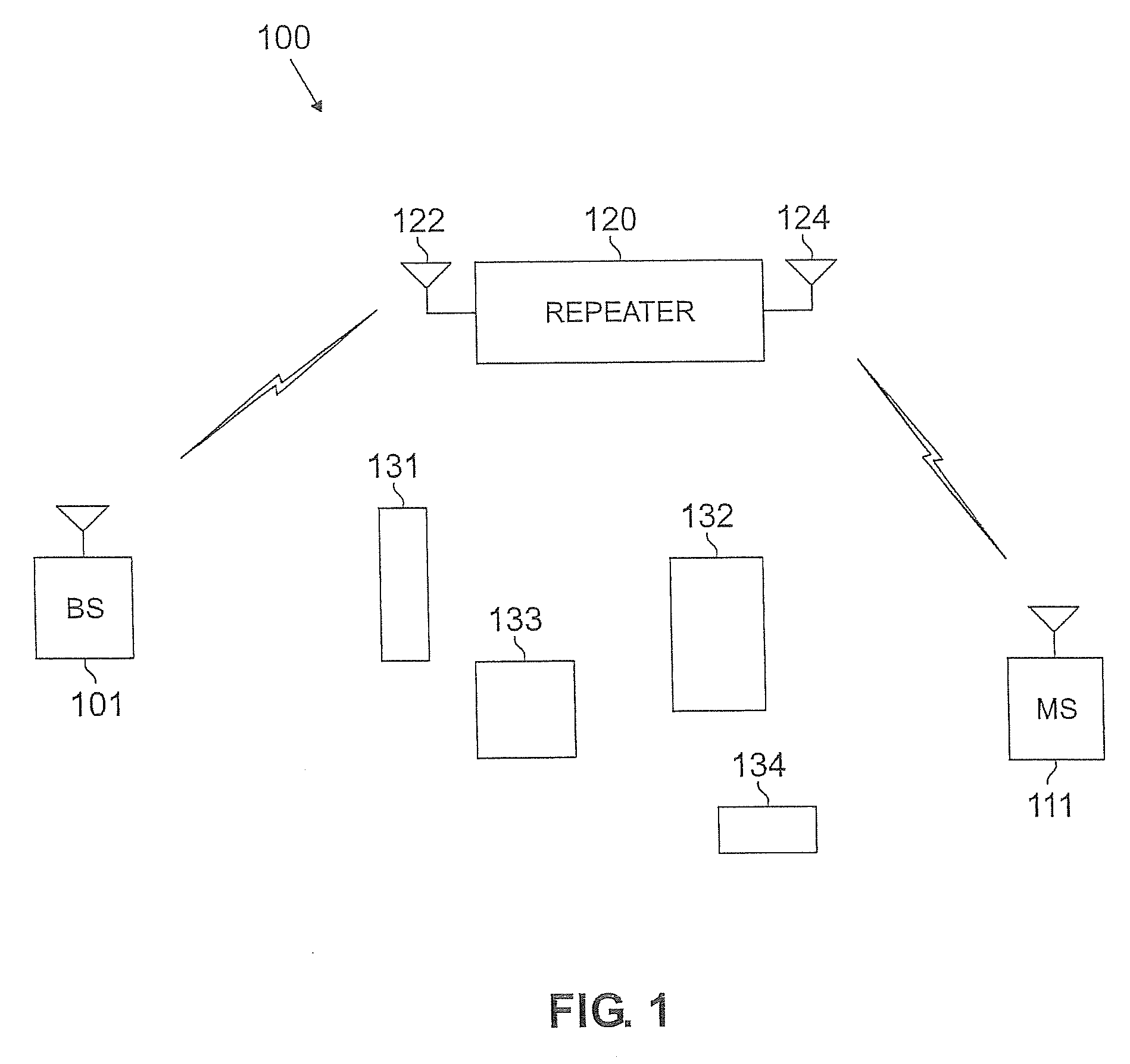 Wireless repeater using cross-polarized signals to reduce feedback in an FDD wireless network