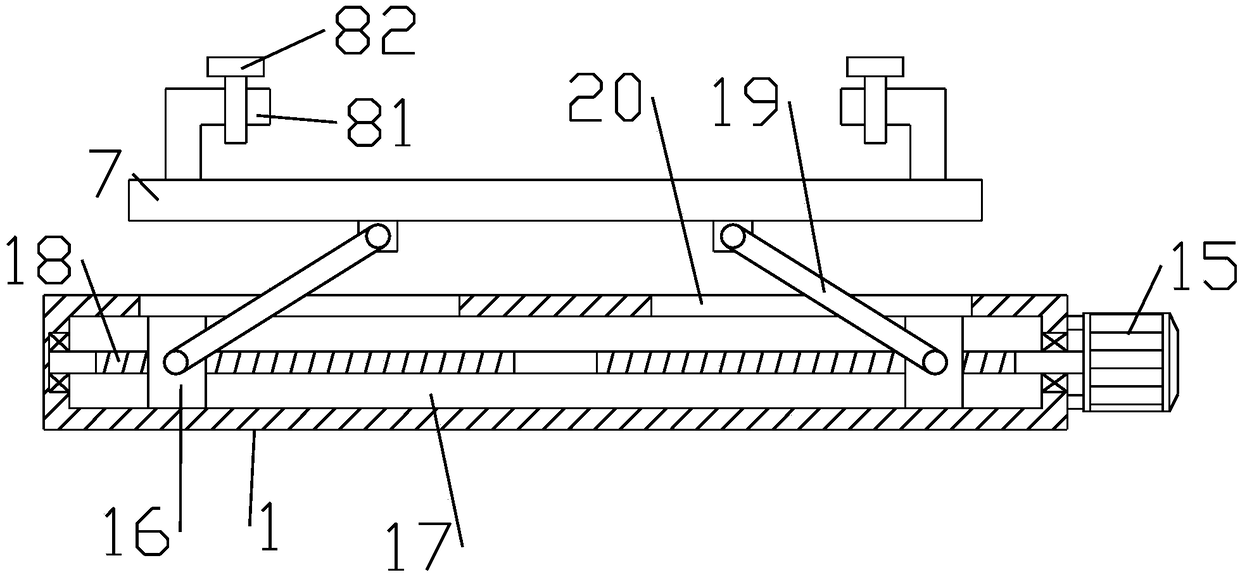 Metal plate surface polishing and rust removing device for civil engineering