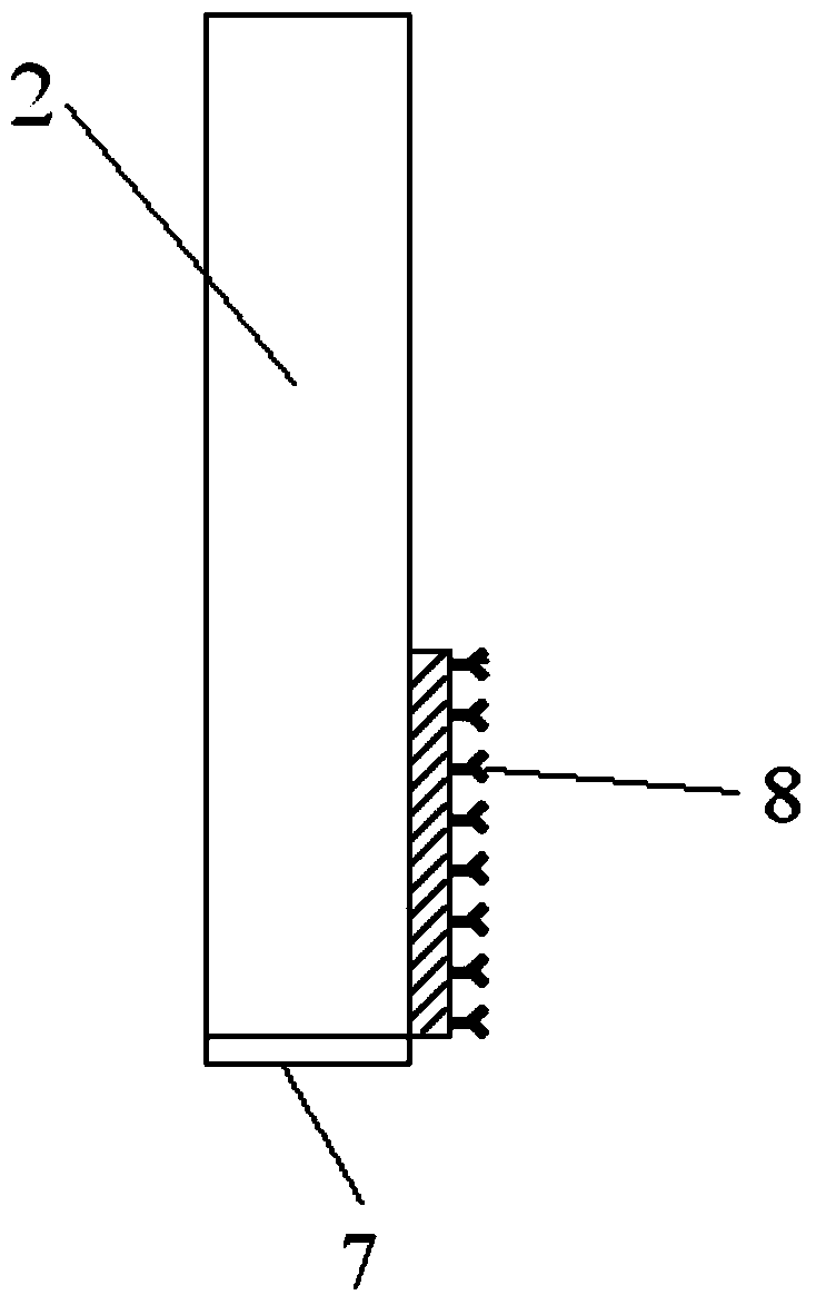 Portable probing type surface plasma resonance biosensor and preparation method and detection method thereof