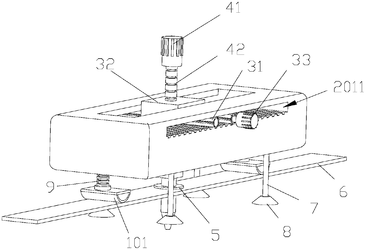 Automatic grouting device for concrete crack defects with high adhesion strength