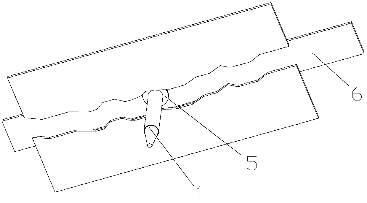 Automatic grouting device for concrete crack defects with high adhesion strength