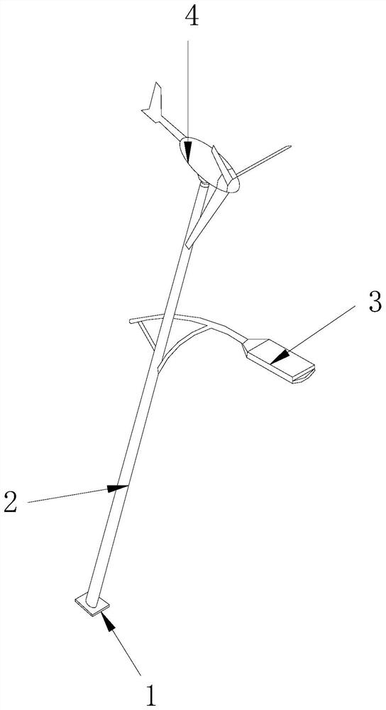 Anti-dust street lamp wind power generation device