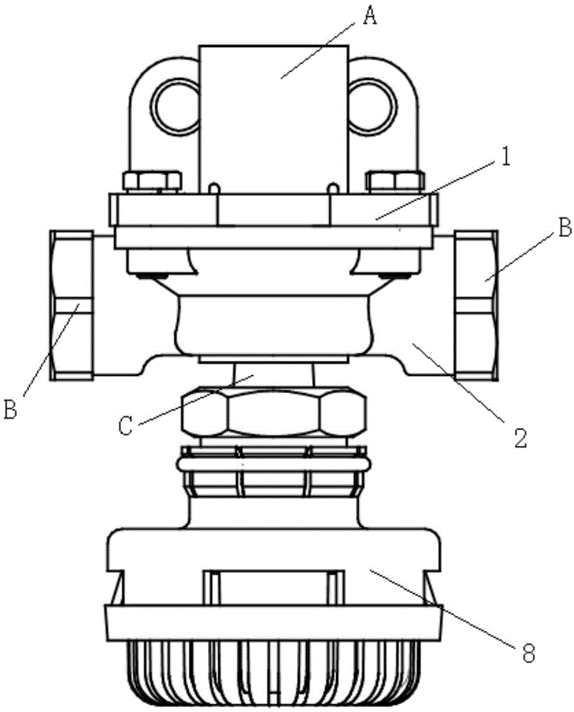 Quick release valve built-in diaphragm and quick release valve