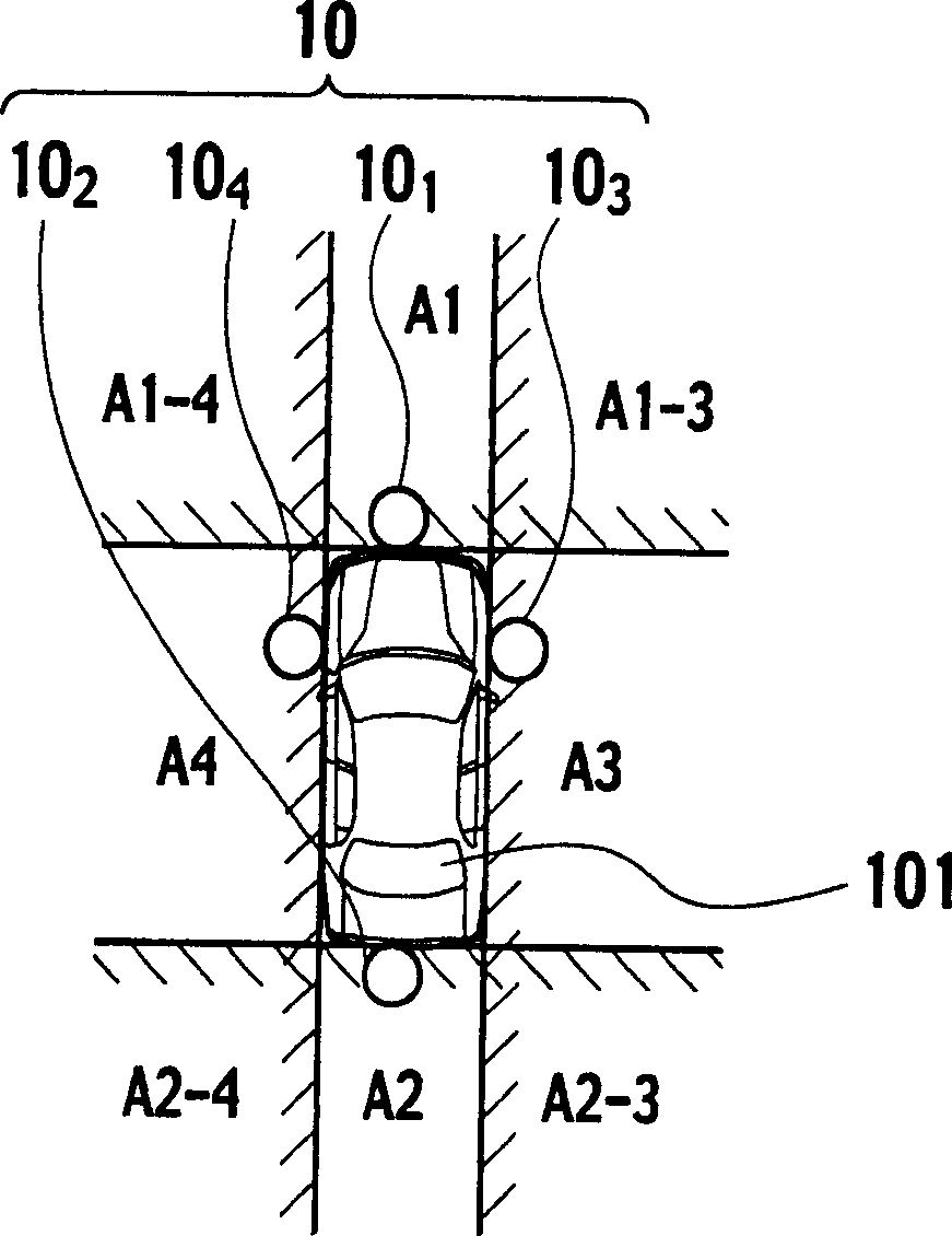 Driving support system and method of producing overhead view image