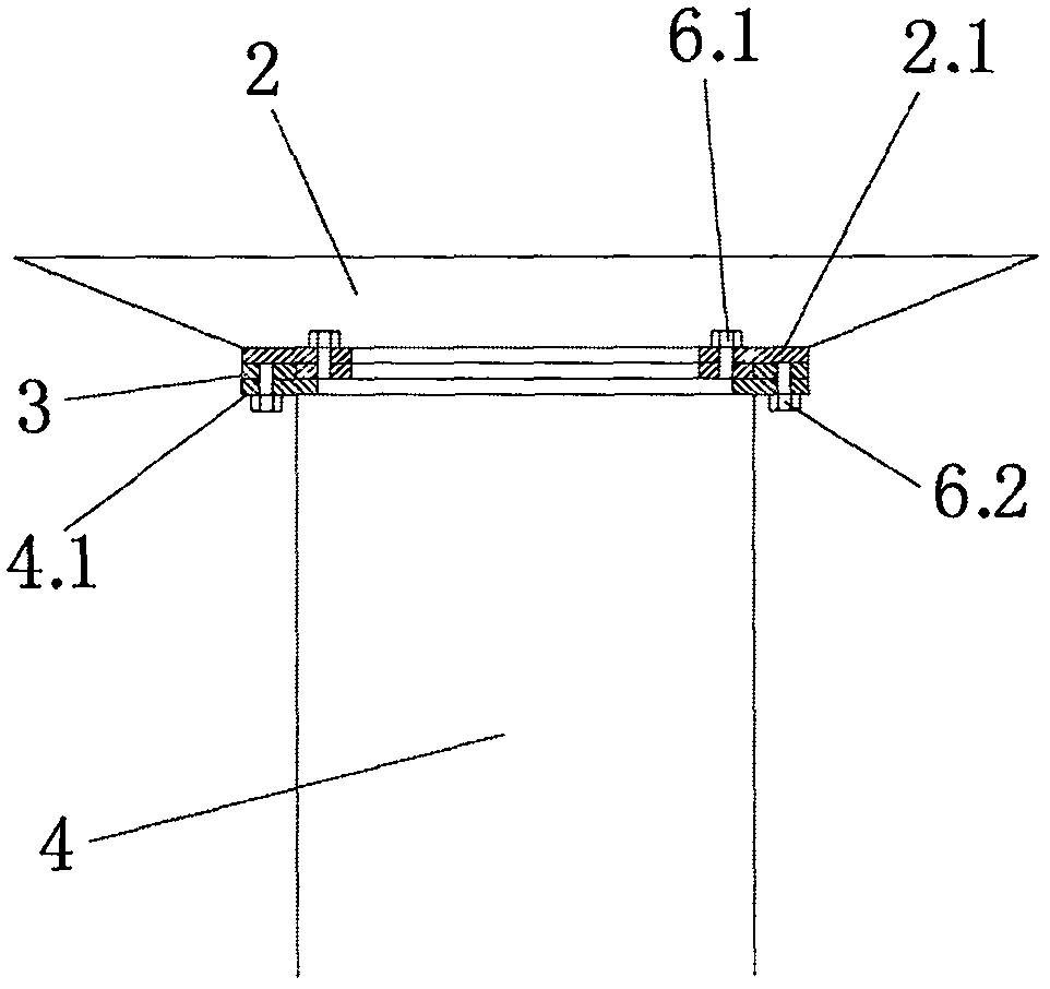 Adjustable single-pile foundation for boarding bridge rear pillar and construction method thereof