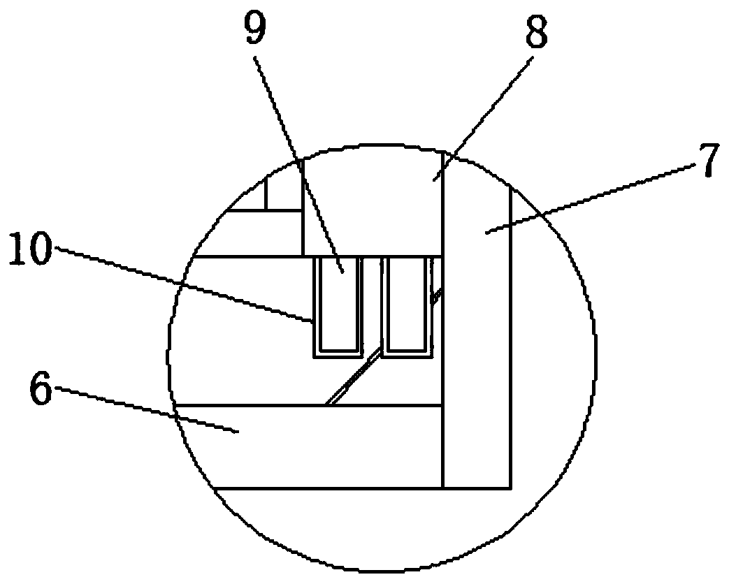 Construction technology of shower water baffle bar at pipe duct well position