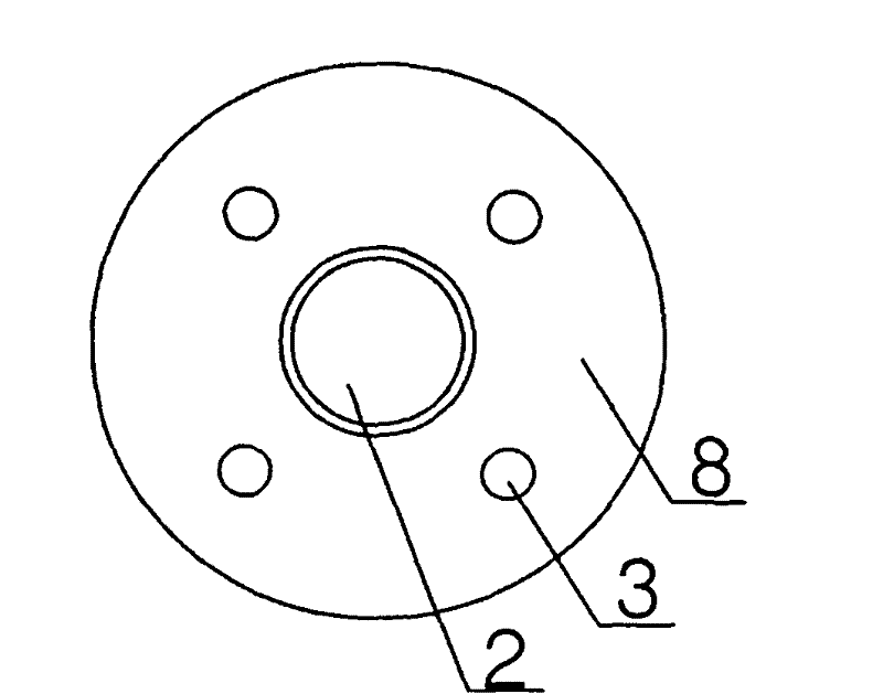 Helium mass spectrum leak detection fixture for tube plate welding seams of evaporator