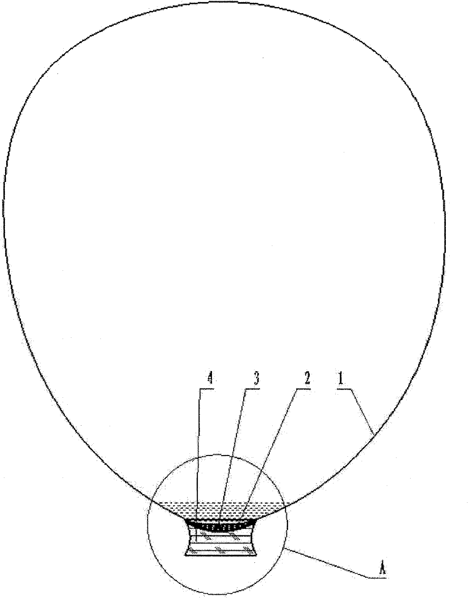 Air self-discharging device for air sac in enteron cavity