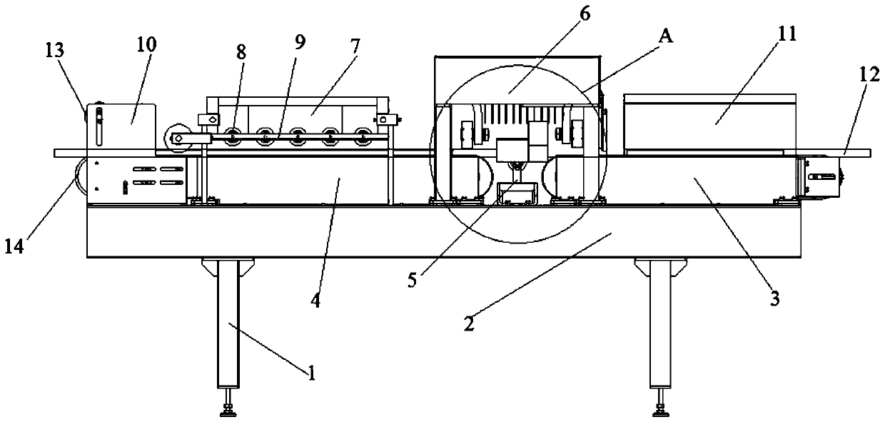 Surface rust removal device for petroleum drill rod