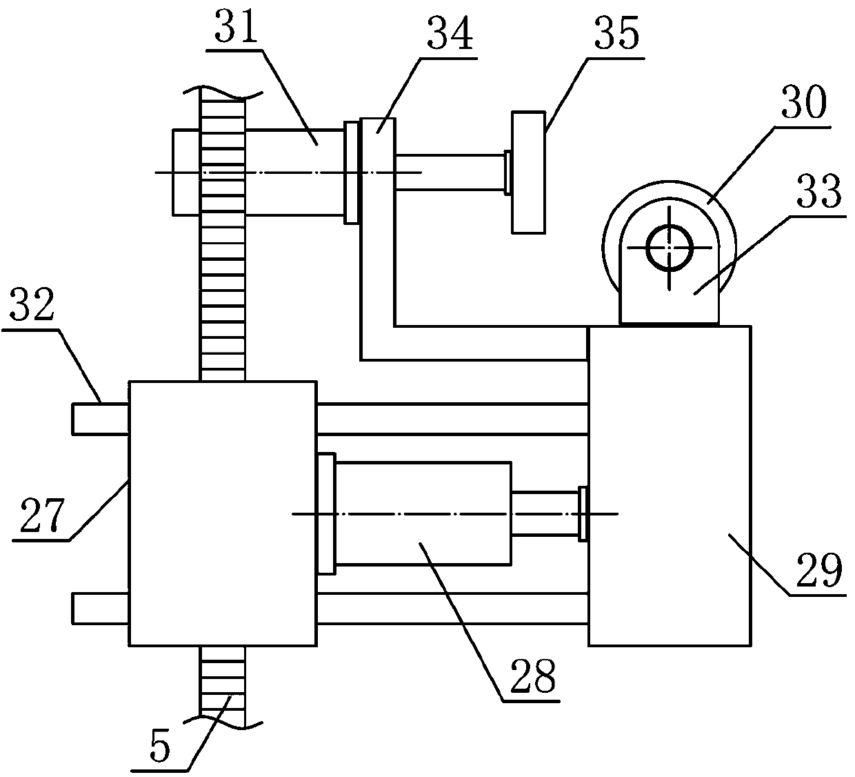 Automatic board station adjusting mechanism