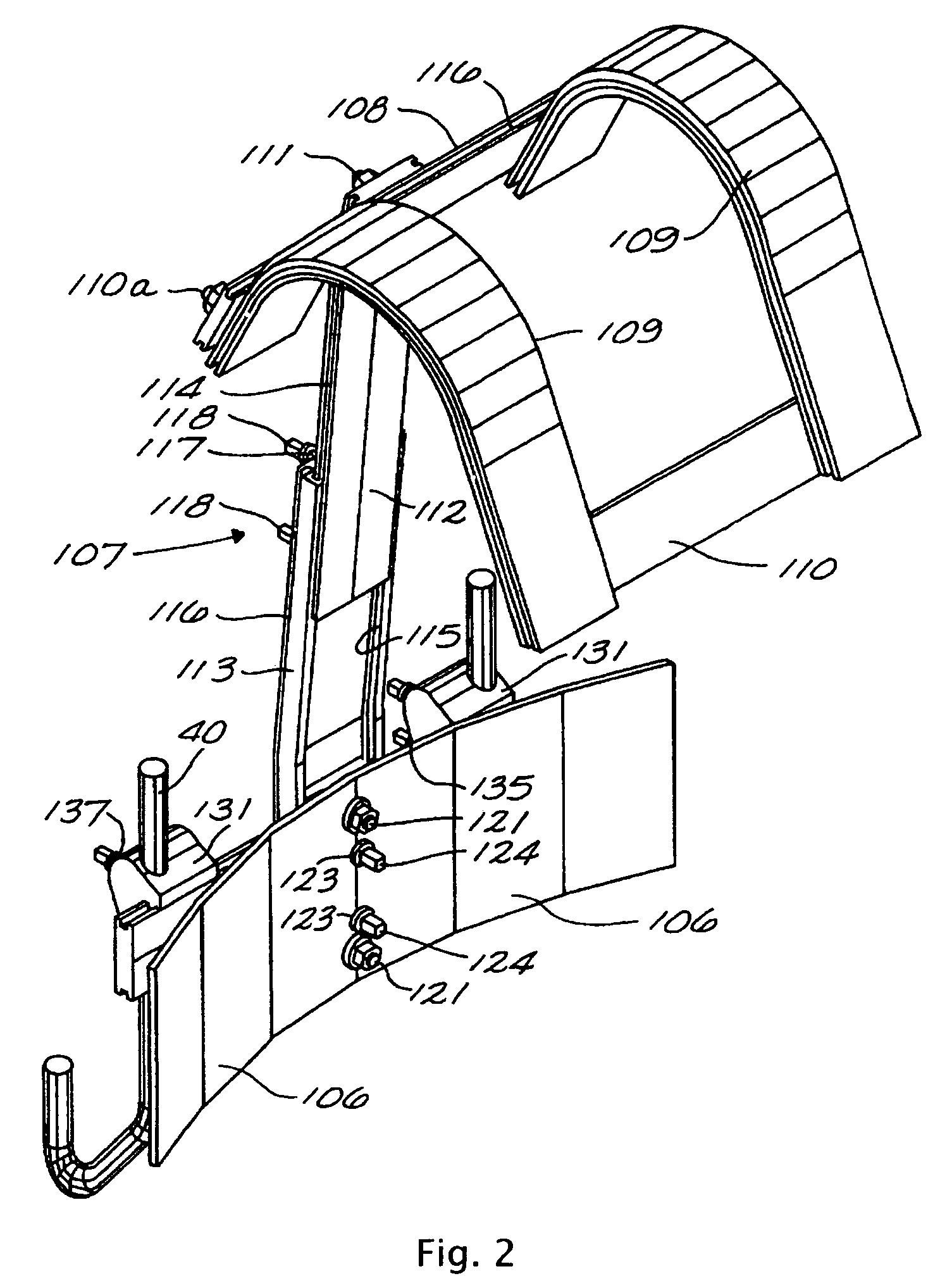 Carrier assembly for percussion instruments