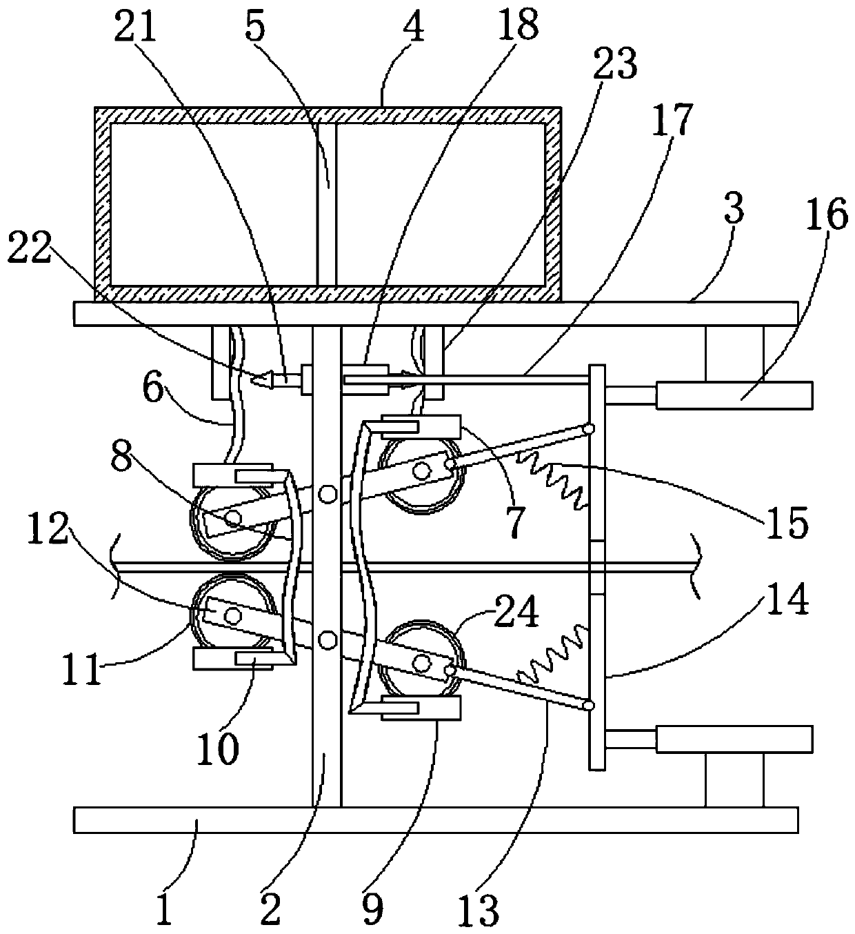 Double-sided printing and dyeing device for textile cloth production