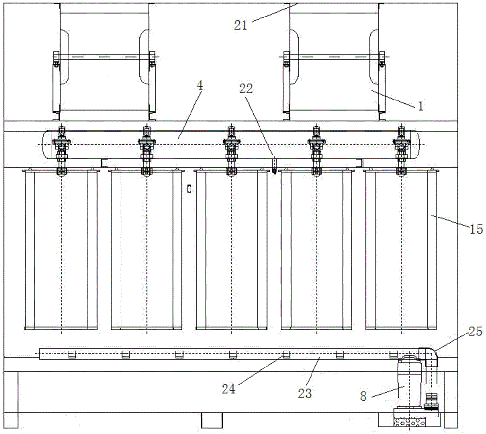 Filter core type deduster and control method thereof