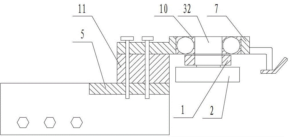 Volute iron printing side mark device