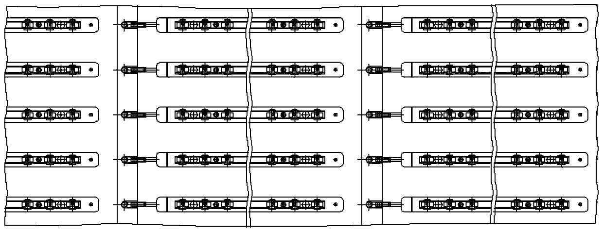 Large water-cooling die for thermal forming of high-strength steel plate