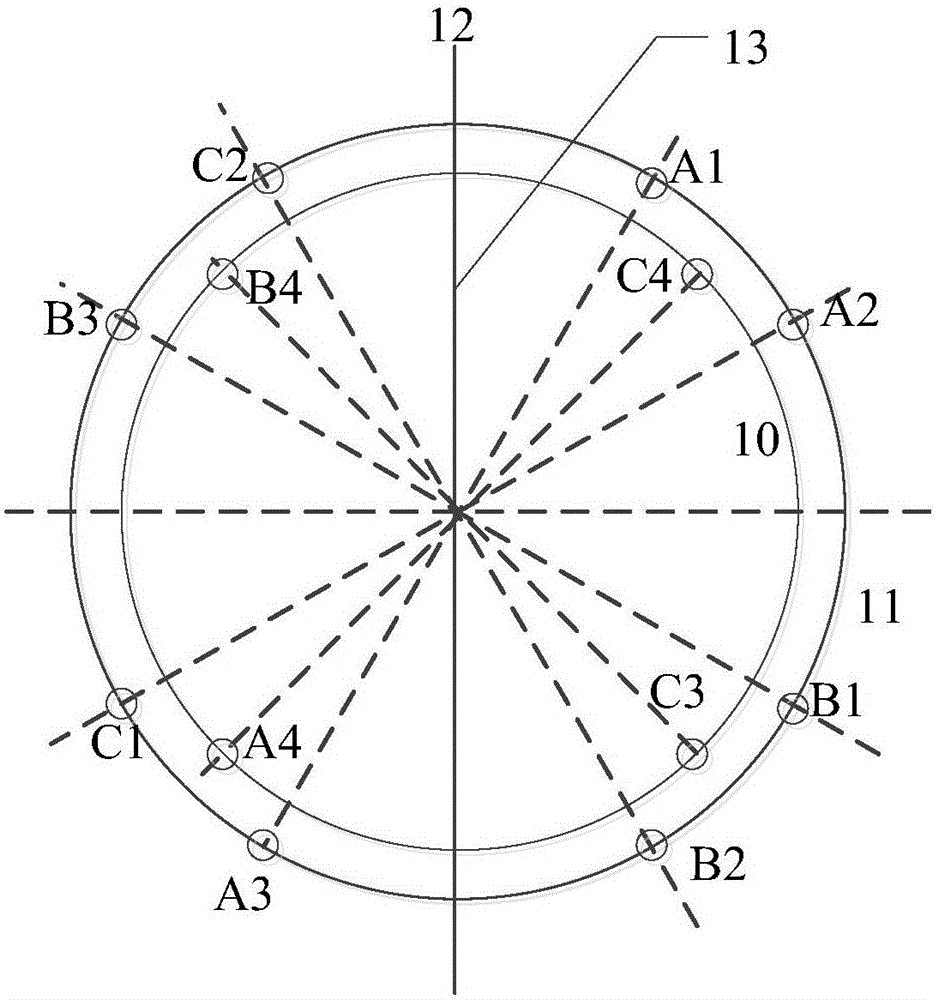 Arrangement method of converter bottom blowing lance and top and bottom combined blowing converter