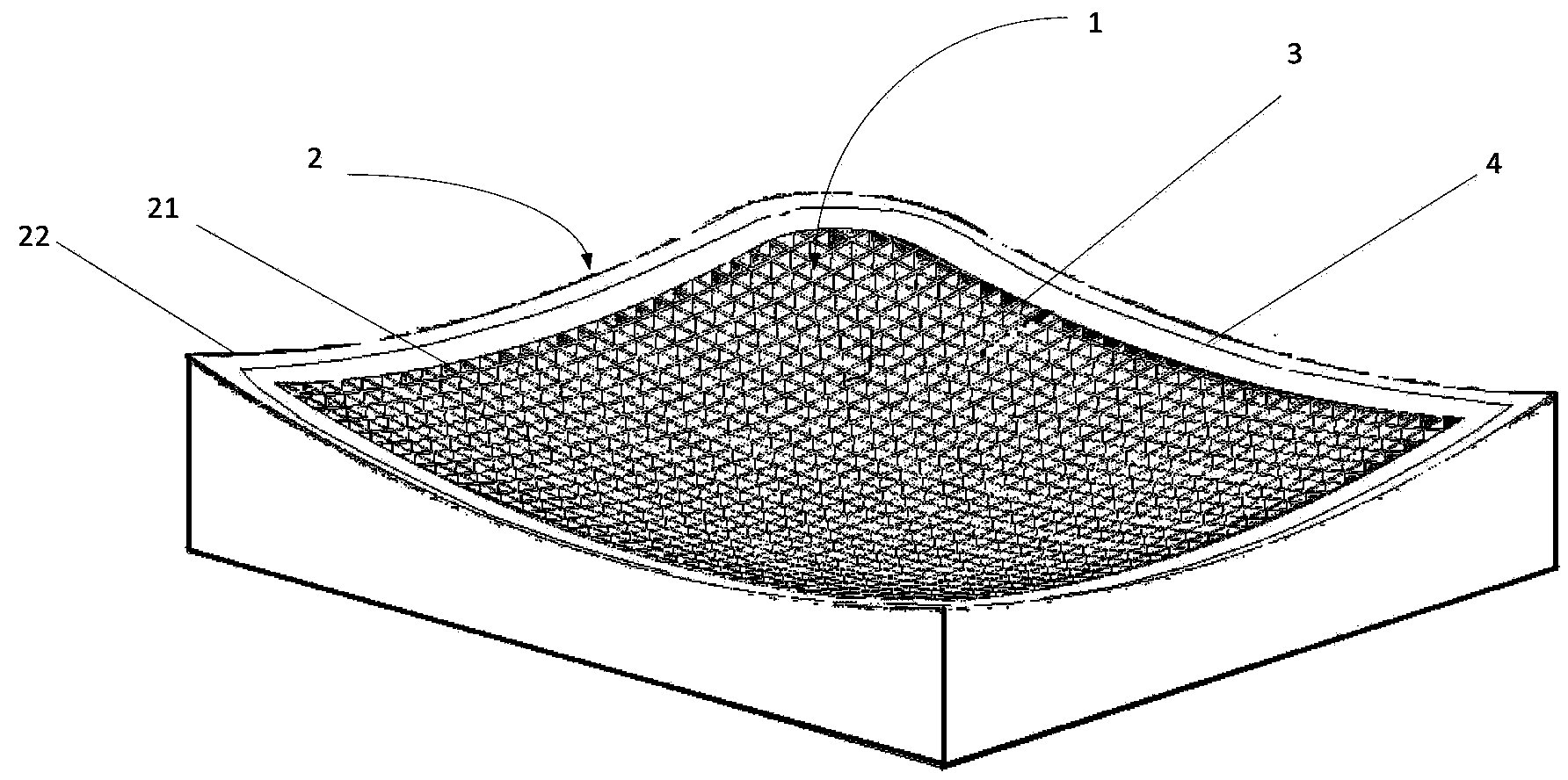 Glass hot-bending die as well as manufacturing method and application thereof