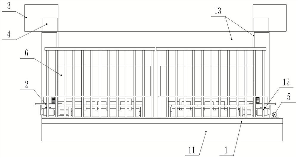 Automatic sewage cleaning system for pig farm